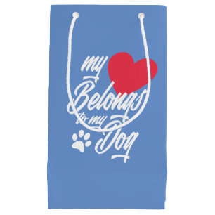 My Heart Belongs to My Dog Valentine Gift Bag