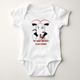 My Heart Belongs to My Mommy Baby Bodysuit