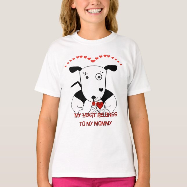 My Heart Belongs to My Mommy Baby T-Shirt (Front)