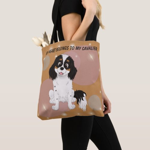 My Heart Belongs to My Tri Cavalier Tote Bag