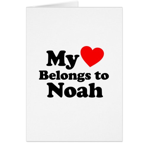 My Heart Belongs to Noah