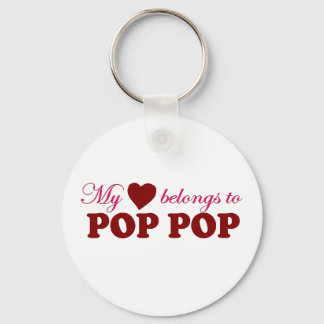 My Heart Belongs to Pop Pop Keychain