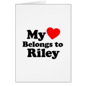 My Heart Belongs to Riley (Front)