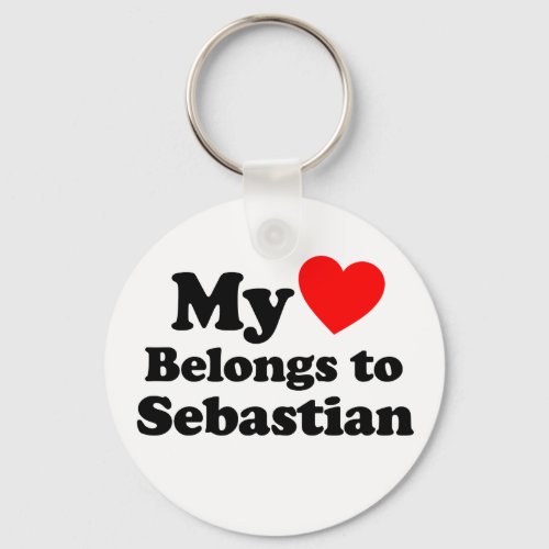 My Heart Belongs to Sebastian Keychain