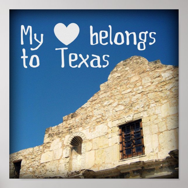 My Heart Belongs to Texas Poster (Front)