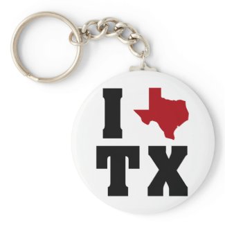 My heart belongs to Texas (sq) keychain