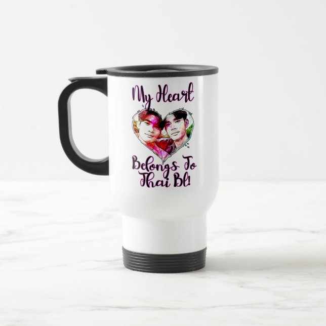 My Heart Belongs To Thai BL Travel Mug (Left)