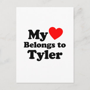 My Heart Belongs to Tyler Postcard
