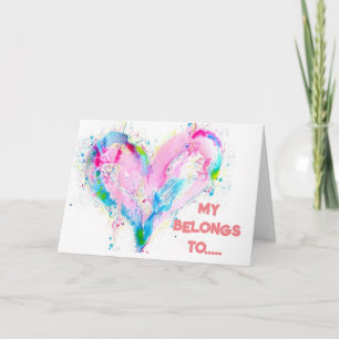 **MY HEART** BELONGS TO ****YOU**** ANNIVERSARY  CARD