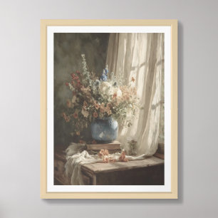 My heart blossoms even in the quiet framed art