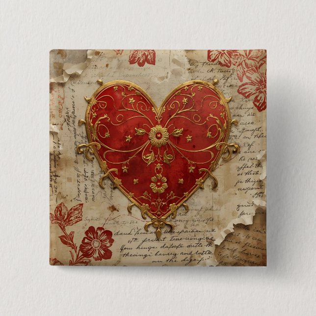 My Heart  Button (Front)