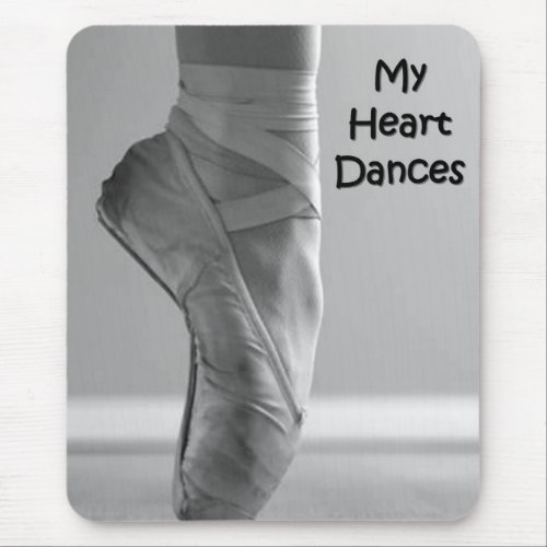 MY HEART DANCES BALLERINA SHOES MOUSEPAD