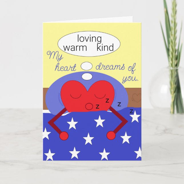 My Heart Dreams of You:  Blank Card (Front)
