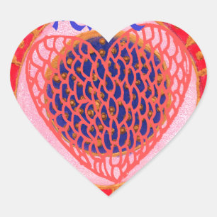 "My Heart Goes Home for Peace" Art Print Heart Sticker