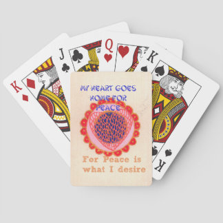 My Heart Goes Home for Peace.png Poker Cards