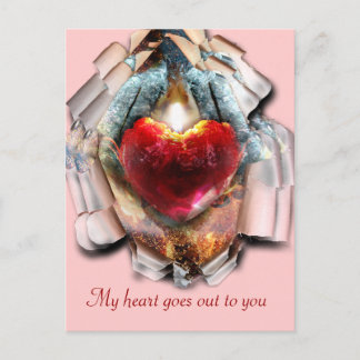 My heart goes... postcard