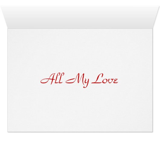 'My Heart' Greeting Card (Inside Horizontal (Bottom))