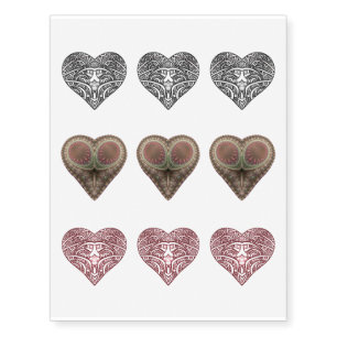 "My Heart/Heart Attack" Temporary Tattoos