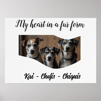 My Heart in a Fur Form Holder