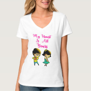 My Heart Is All Yours Bestie Valentine Girlfriend T-Shirt