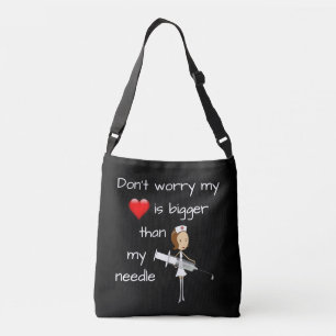 My Heart is Bigger than my Needle Crossbody Bag