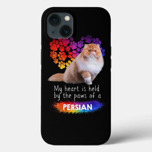 My Heart Is Held By The Paws Of A Persian Cat iPhone 13 Case