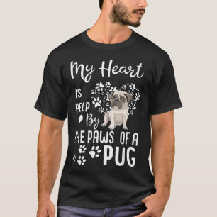 My Heart Is Held By The Paws Of A Pug Lover T-Shirt