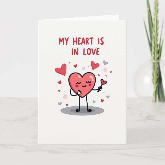 My Heart Is In Love Card (Front)