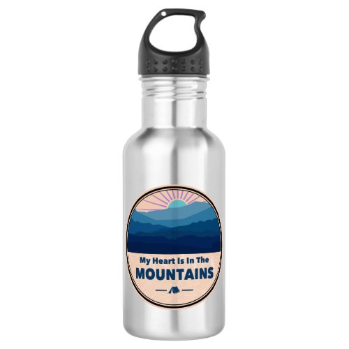 My Heart Is in The Mountains Stainless Steel Water Bottle