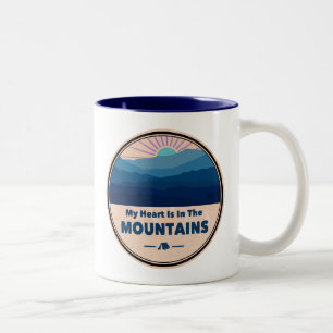 My Heart Is in The Mountains Two-Tone Coffee Mug
