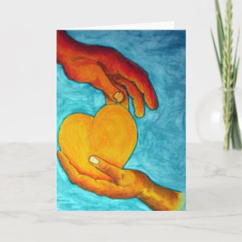 My Heart Is In Your Hands Card by Fanattic at Zazzle