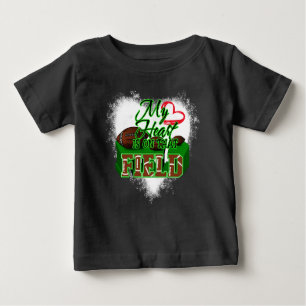 My Heart Is On That Field Football, Football Gift Baby T-Shirt