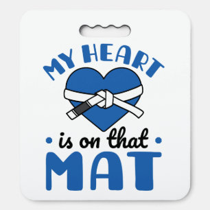 My Heart Is On That Mat Jiu Jitsu Mom Seat Cushion