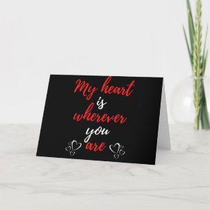 My Heart Is Wherever You Are Holiday Card
