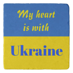My Heart is With Ukraine Trivet