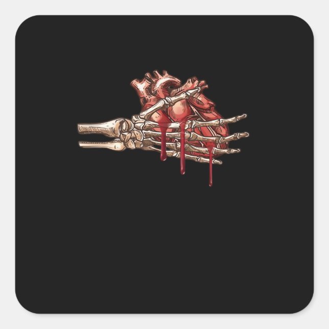 My Heart Is Your Hands Classic Style Square Sticker (Front)