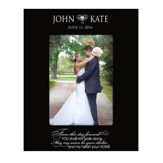 My Heart Is Your Home Wedding Picture Frame (Front)