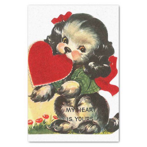 My Heart is Yours Puppy Dog Tissue Paper