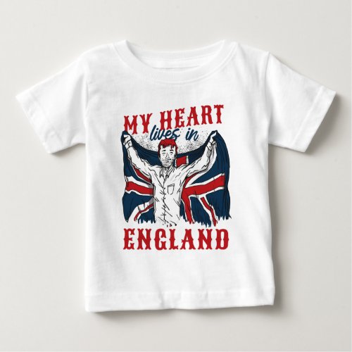  my heart lives in england baby T_Shirt