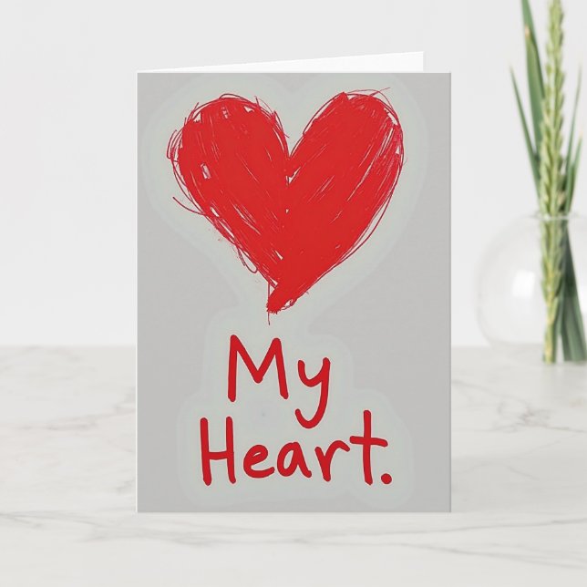 My Heart Love Card (Front)
