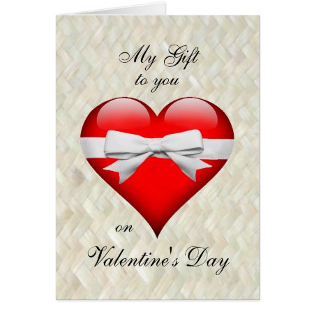 My Heart, My Life, My Love On Valentine's Day Card