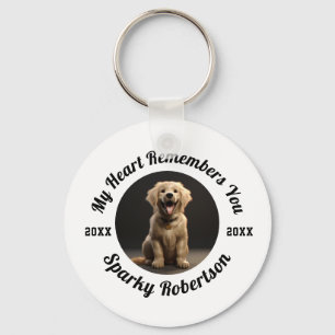 My Heart Remembers You Pet Memorial Keychain