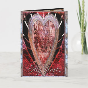 My Heart Semi Glossy Valentine Holiday Card