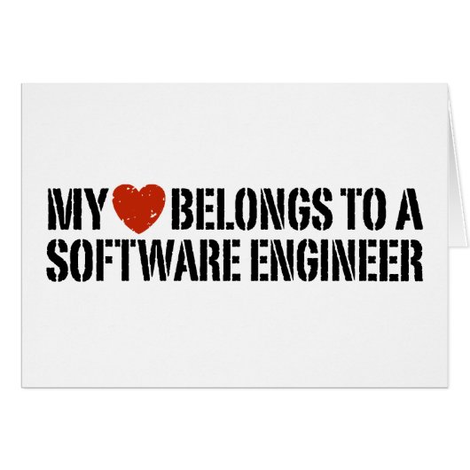 My Heart Software Engineer Cards (Front Horizontal)