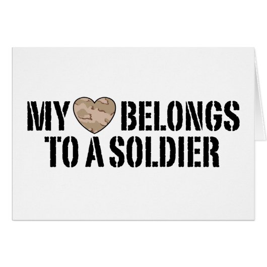 My Heart Soldier Cards (Front Horizontal)