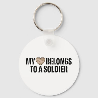 My Heart Soldier Keychain