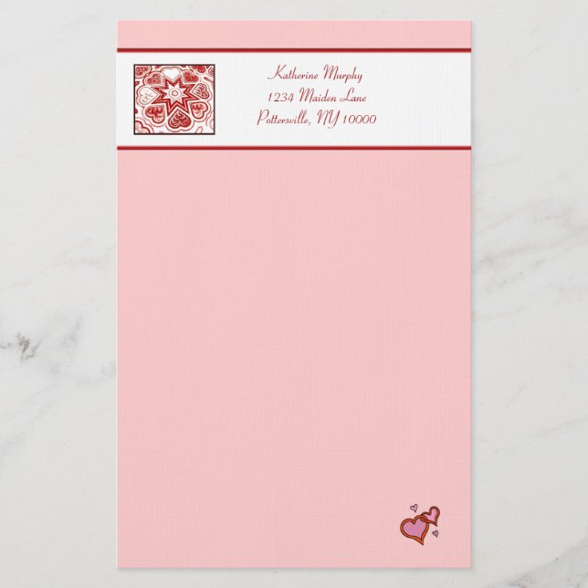 'My Heart' Stationery (Front)