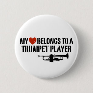 My Heart Trumpet Player Button