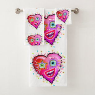MY HEART WILL GLOW ON BATH TOWEL SET