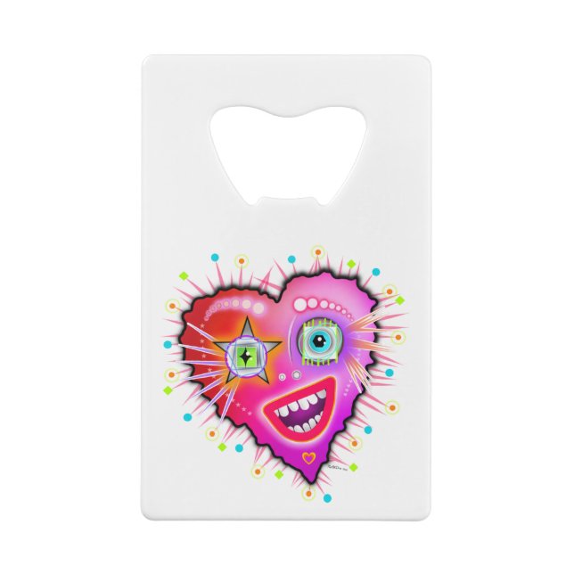 MY HEART WILL GLOW ON CREDIT CARD BOTTLE OPENER (Back)